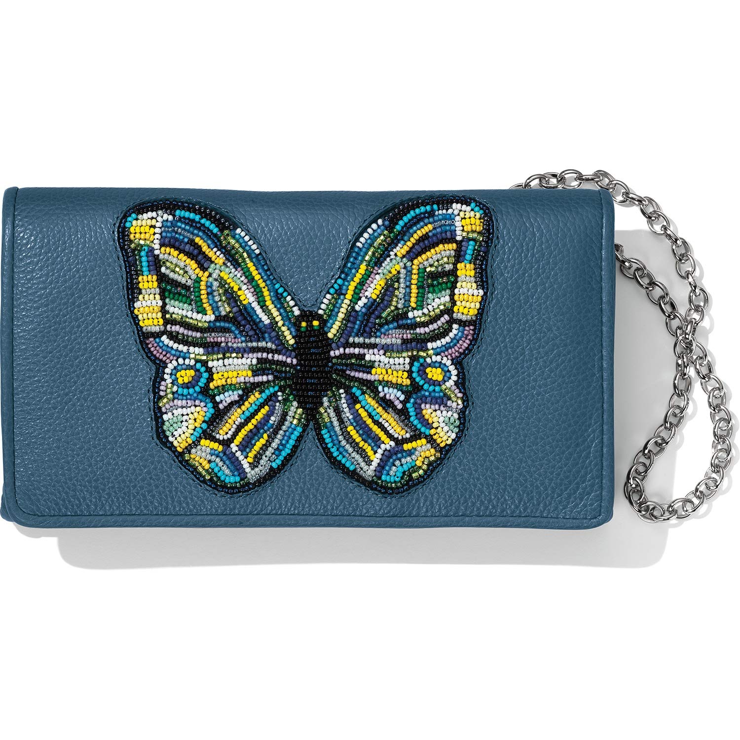 Brighton Crystal Pond Beaded Wings Clutch Wallet [7 1/2" X 4 1/4"]