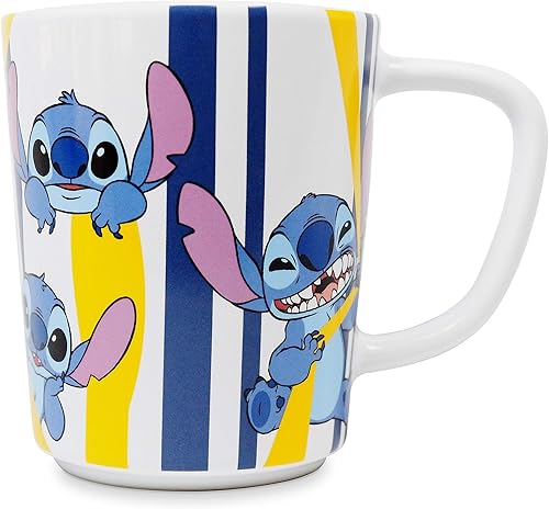 Disney Taza de rayas Stitch