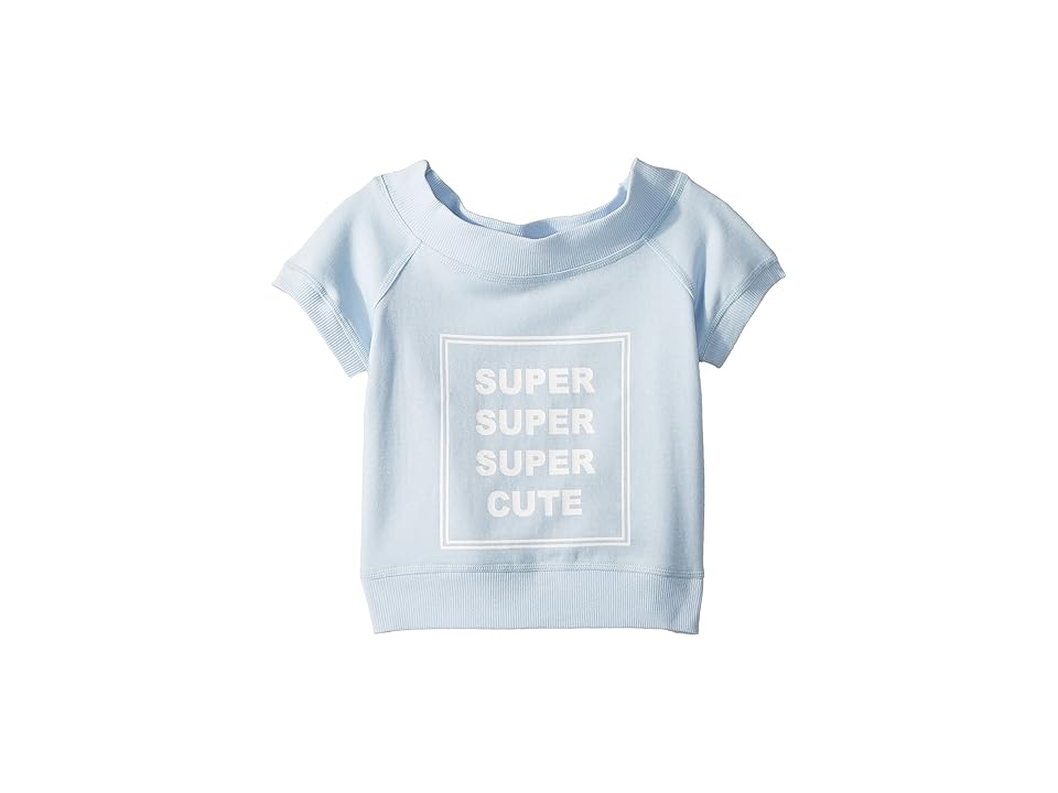 

Maddie by Maddie Ziegler Off the Shoulder Graphic Tee (Big Kids) (Blue) Girl's T Shirt