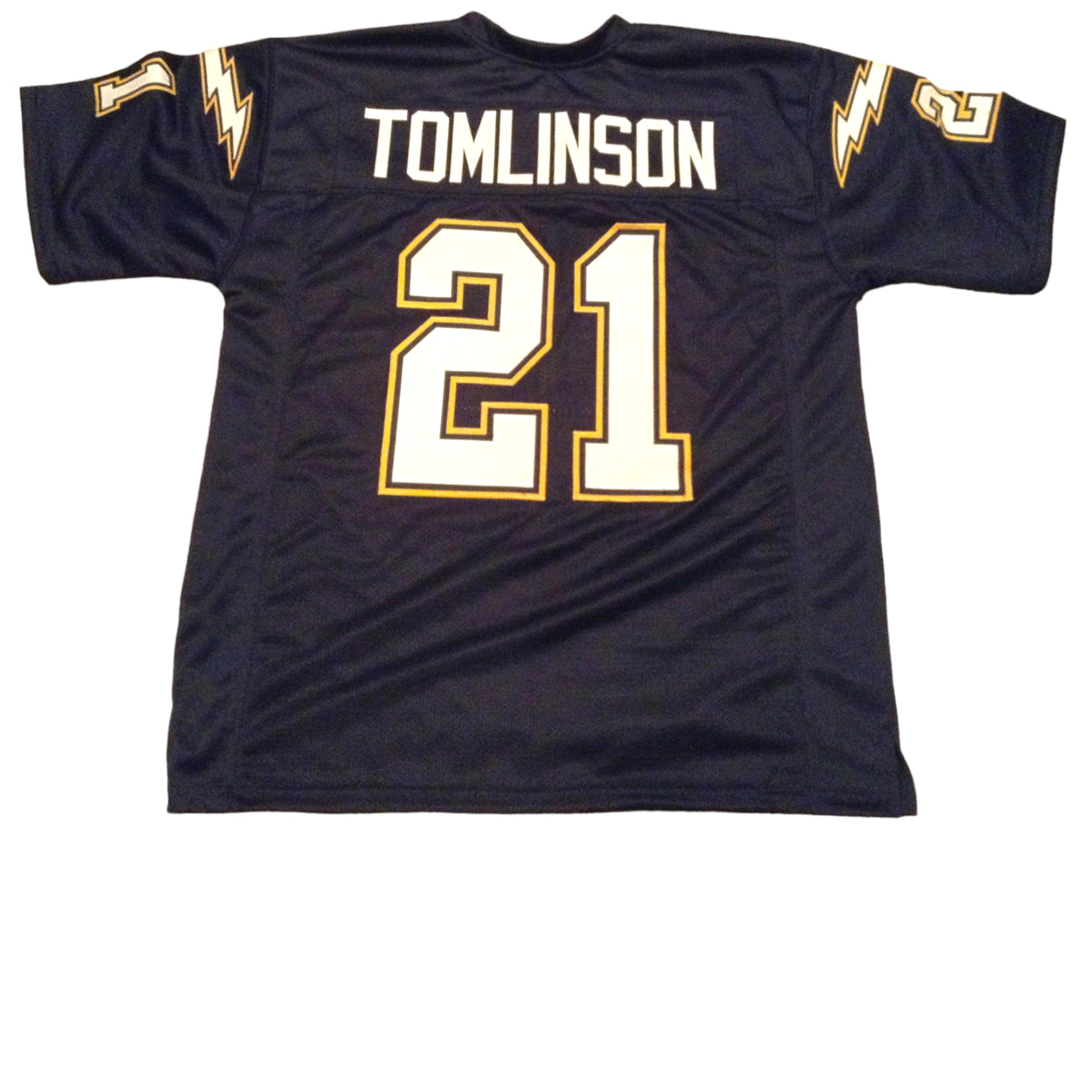 Generic LaDainian Tomlinson Blue Jersey Stitched Custom Football New No Brand/Logos (US, Alpha, Medium, Regular, Regular, Blue)