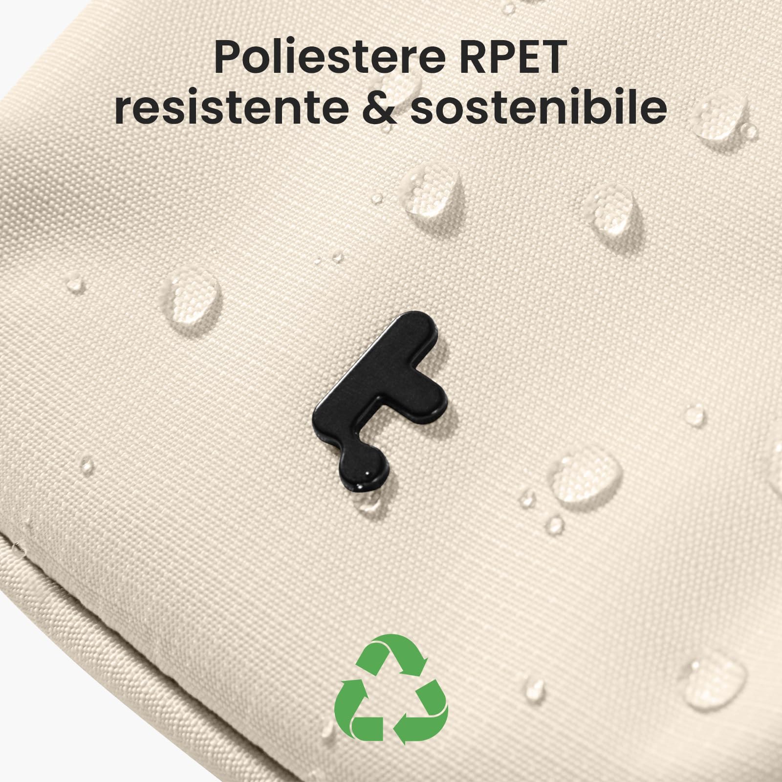 tomtoc Borsa a Tracolla Antifurto, Portadocumenti con Protezione RFID – Borsa da Viaggio Bloccabile con Zip Sicura, Contiene 4-6 Passaporti, Multi Tasche per Carte – Organizzatore per Uomini e Donne