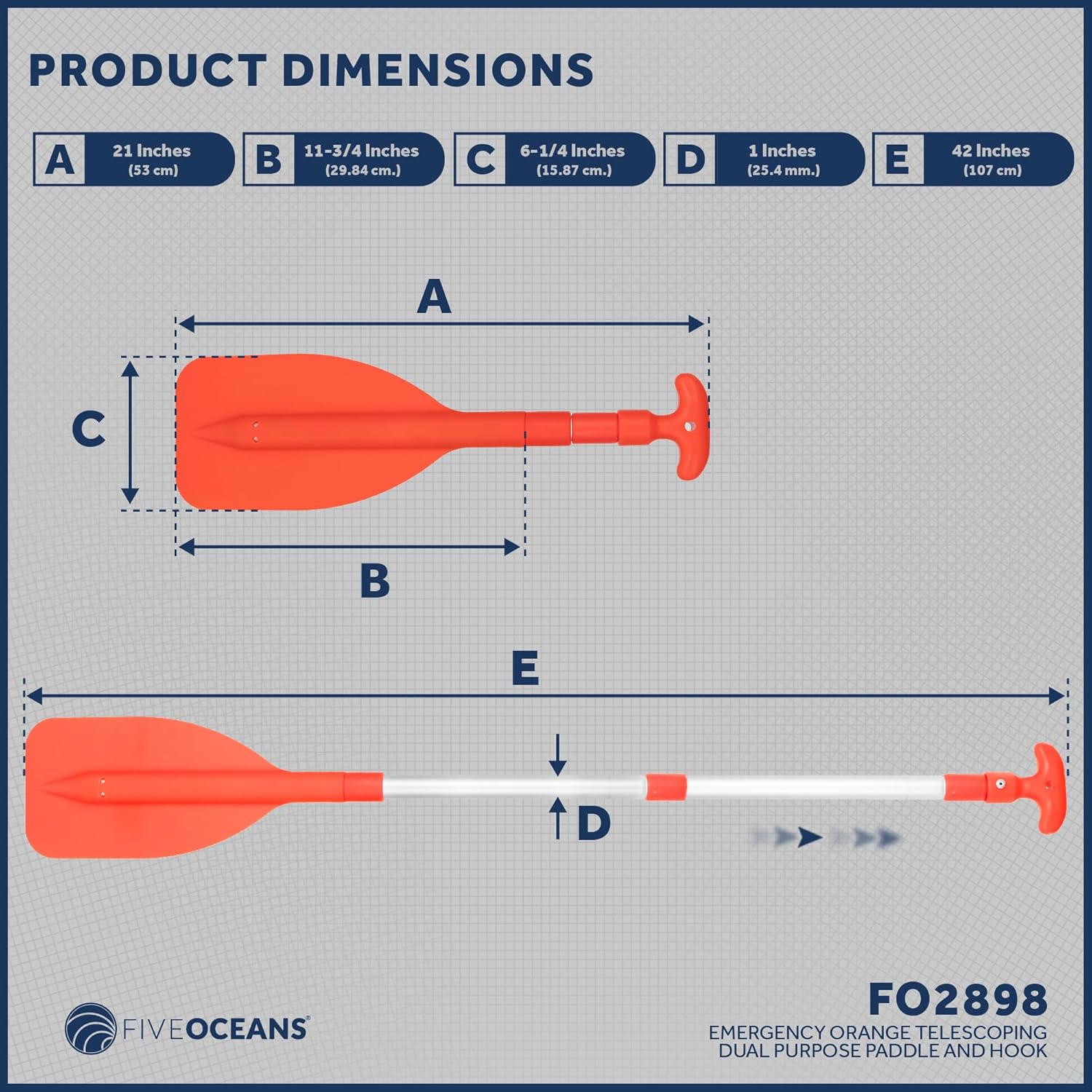 Five Oceans Fo4724 - Gancho Para Barco Ganchos Para Embarc