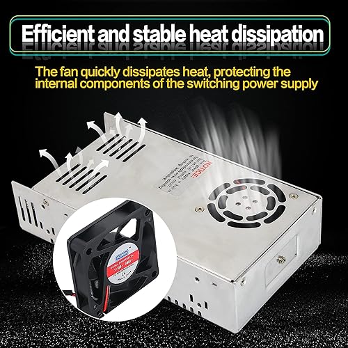 Miniatura 4 de CNCTOPBAOS Transformador de fuente de alimentación conmutada de 600 W 12 V CC, adaptador de controlador de CA a CC, convertidor regulado universal