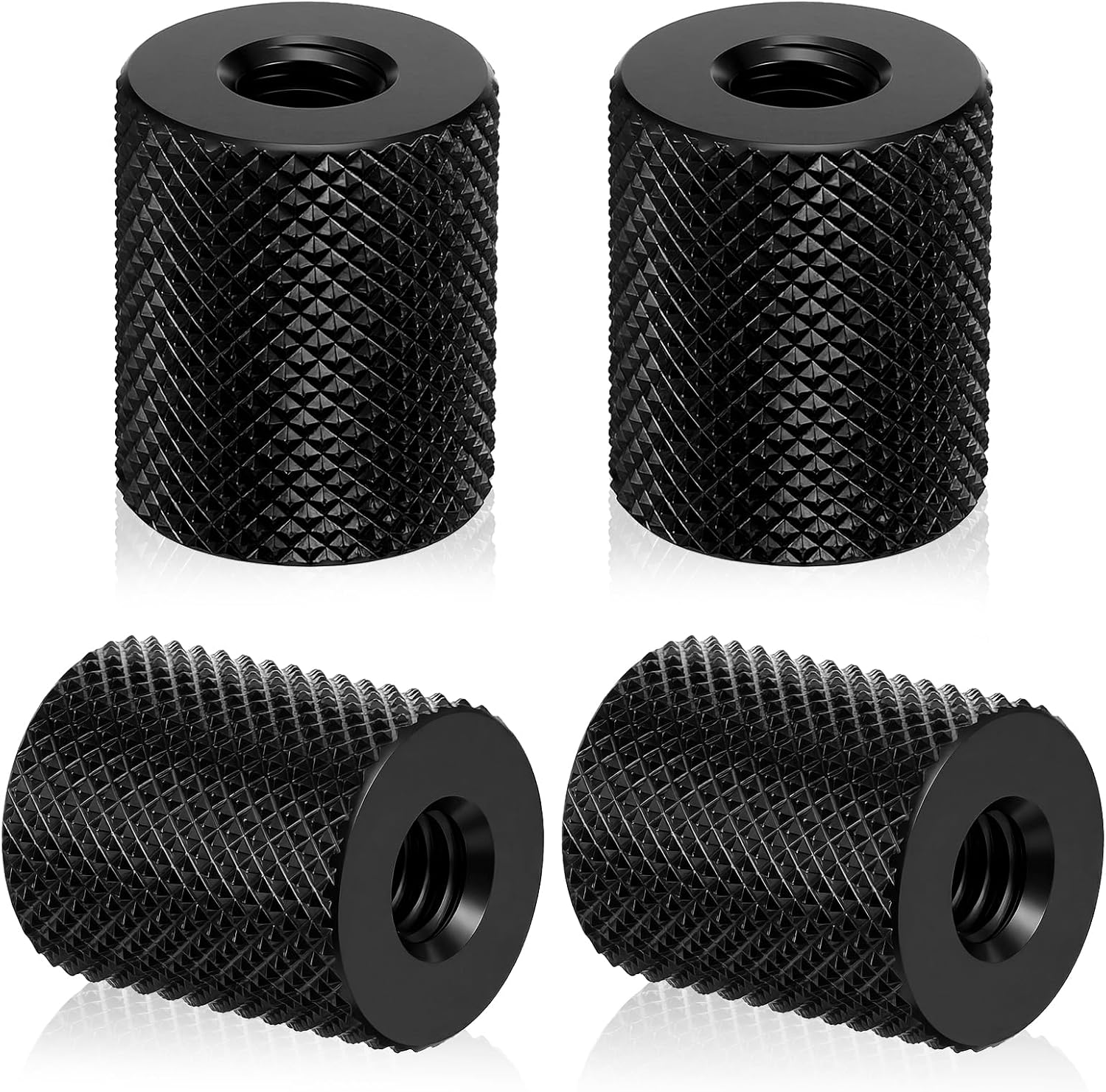4Pcs 1/4" to 1/4" Threaded Tripod Adapter Nut - 1/4 Camera Screw Converter