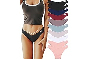 10 Pack Brazilian Thong Underwear for Women