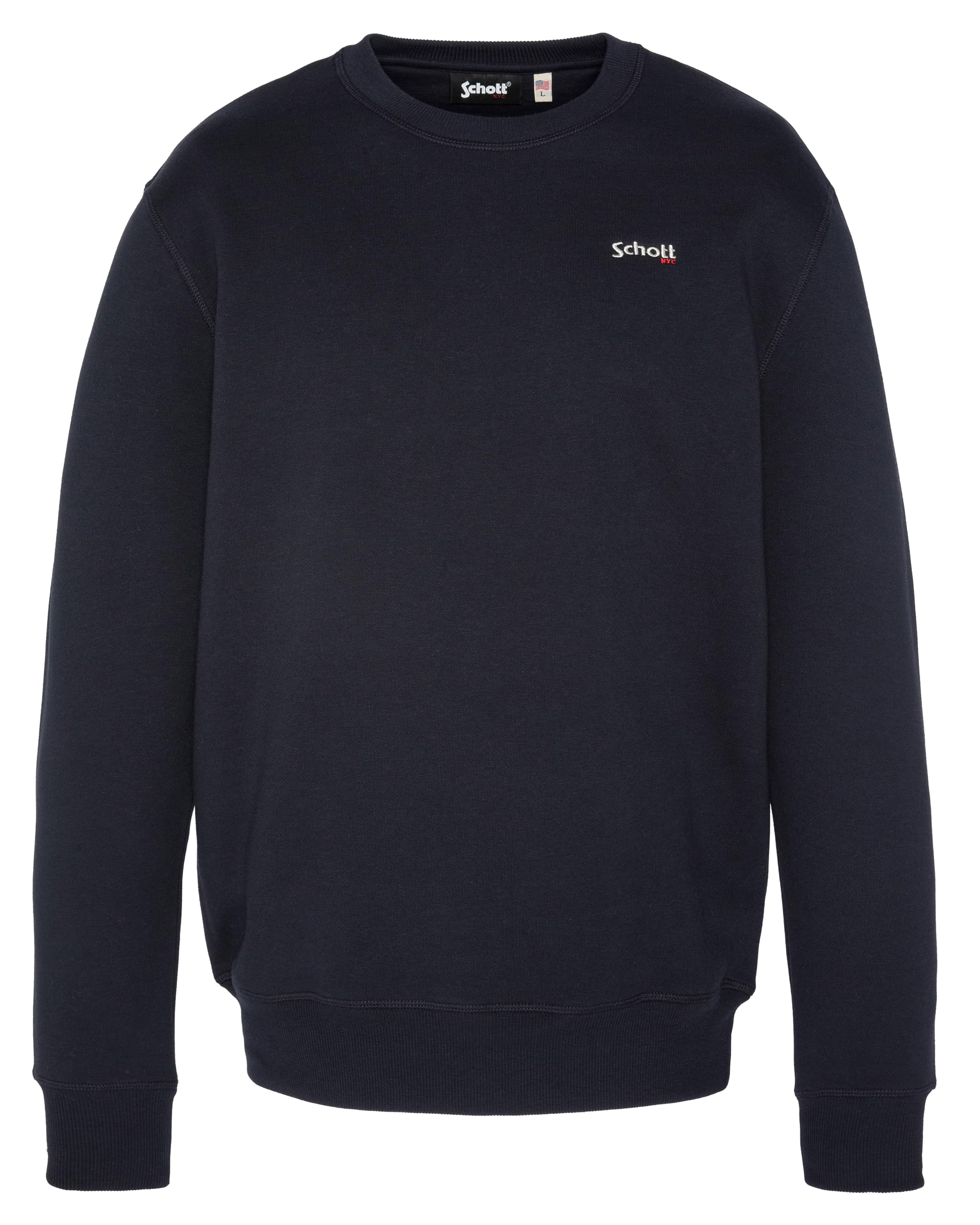 Schott NYC Herren Swcasual1 Sweatshirt (1er Pack)