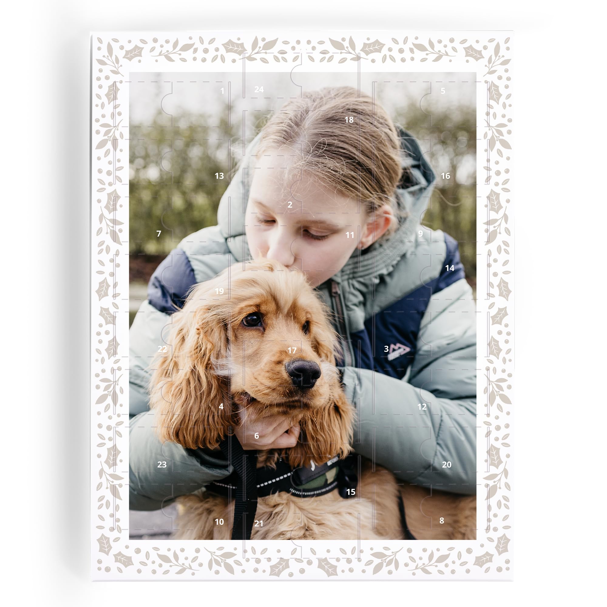 Calendario de Adviento de Chocolate Milka 2025 personalizado con foto - Calendario de Adviento de Chocolate Milka personalizado para mujer y hombre, un divertido regalo de Adviento