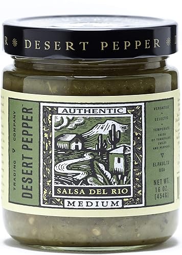 Desert Pepper Salsa Del Río, Medio, 16 onzas Desert Pepper Salsa Del Río, Medio, 16 onzas