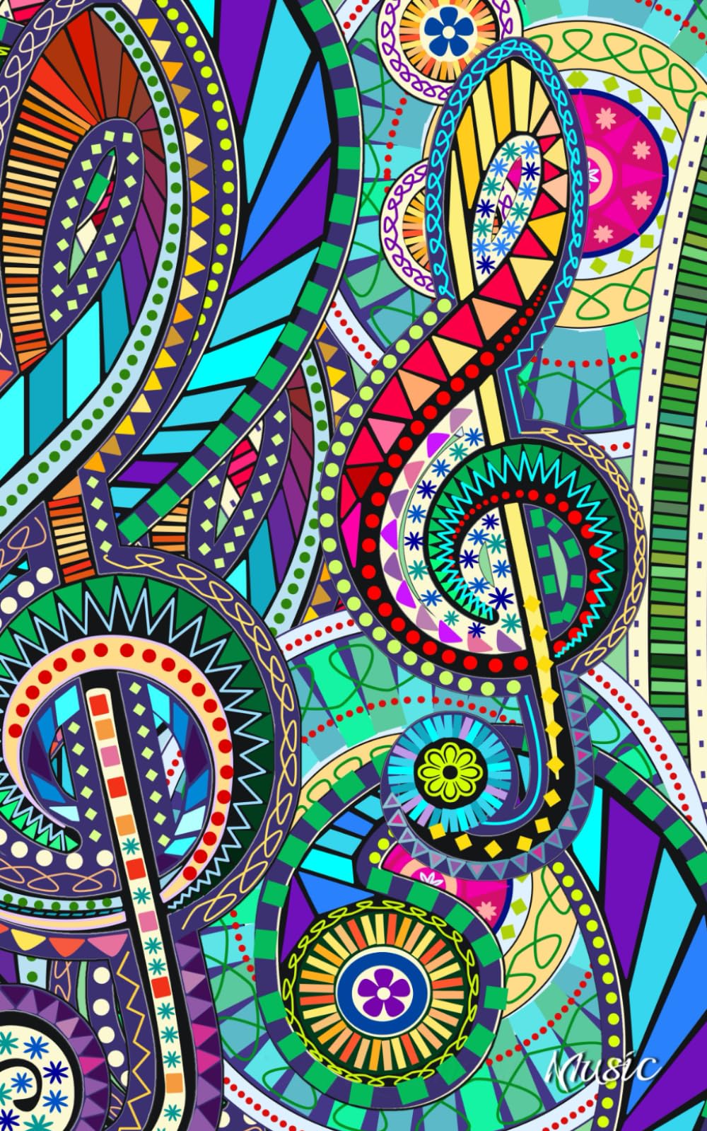 Music: Presents / Gifts for Music Lovers & Musicians [ Small Ruled Notebook / Journal – Carnival ] (Music Gifts & Notebooks)