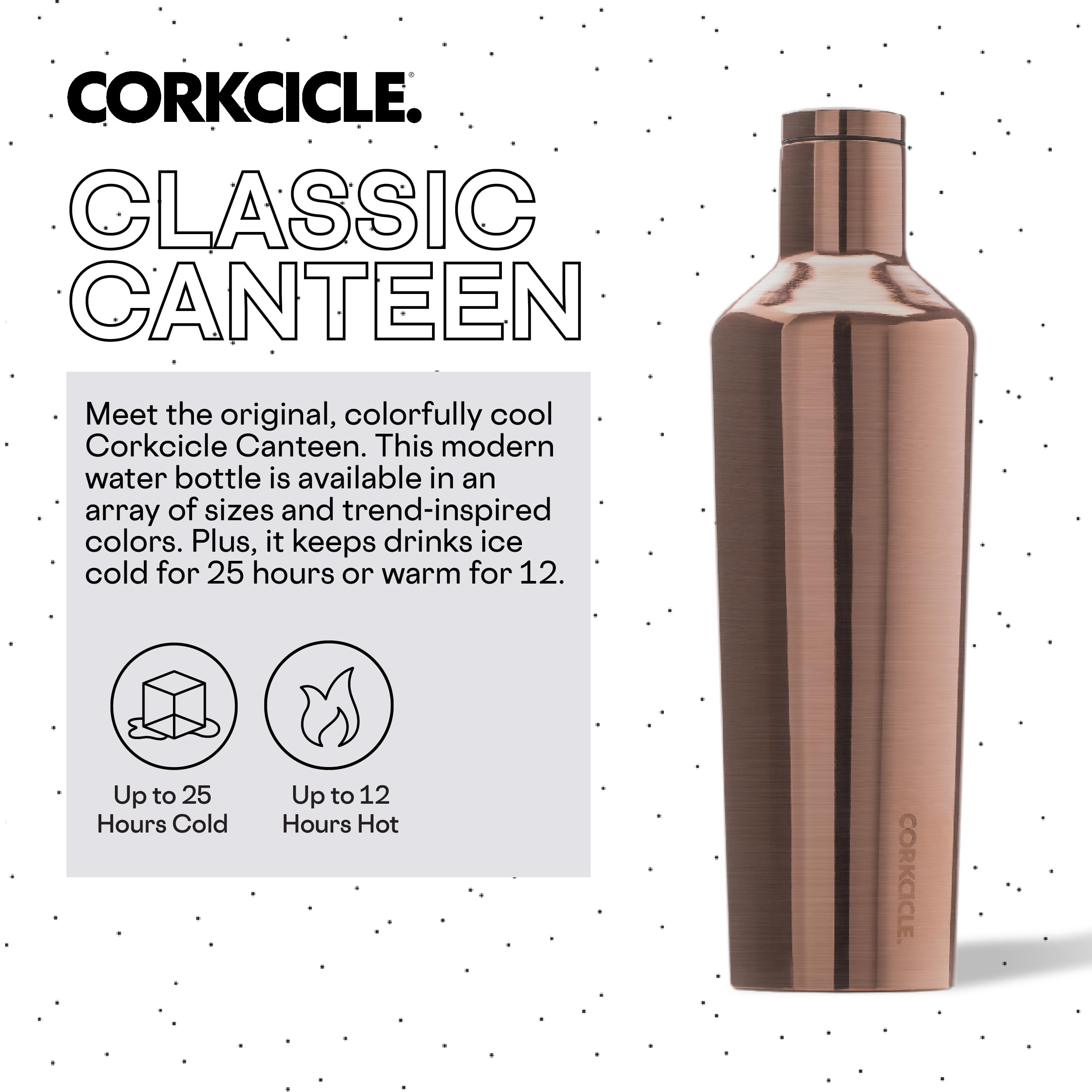 Amazon | Corkcicleカンティーン銅 25オンス、1個 | Corkcicle