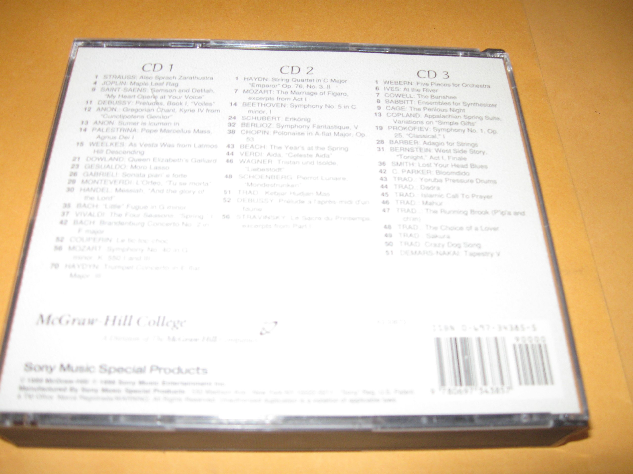 3 Compact Discs to Accompany Music: The Art of Listening