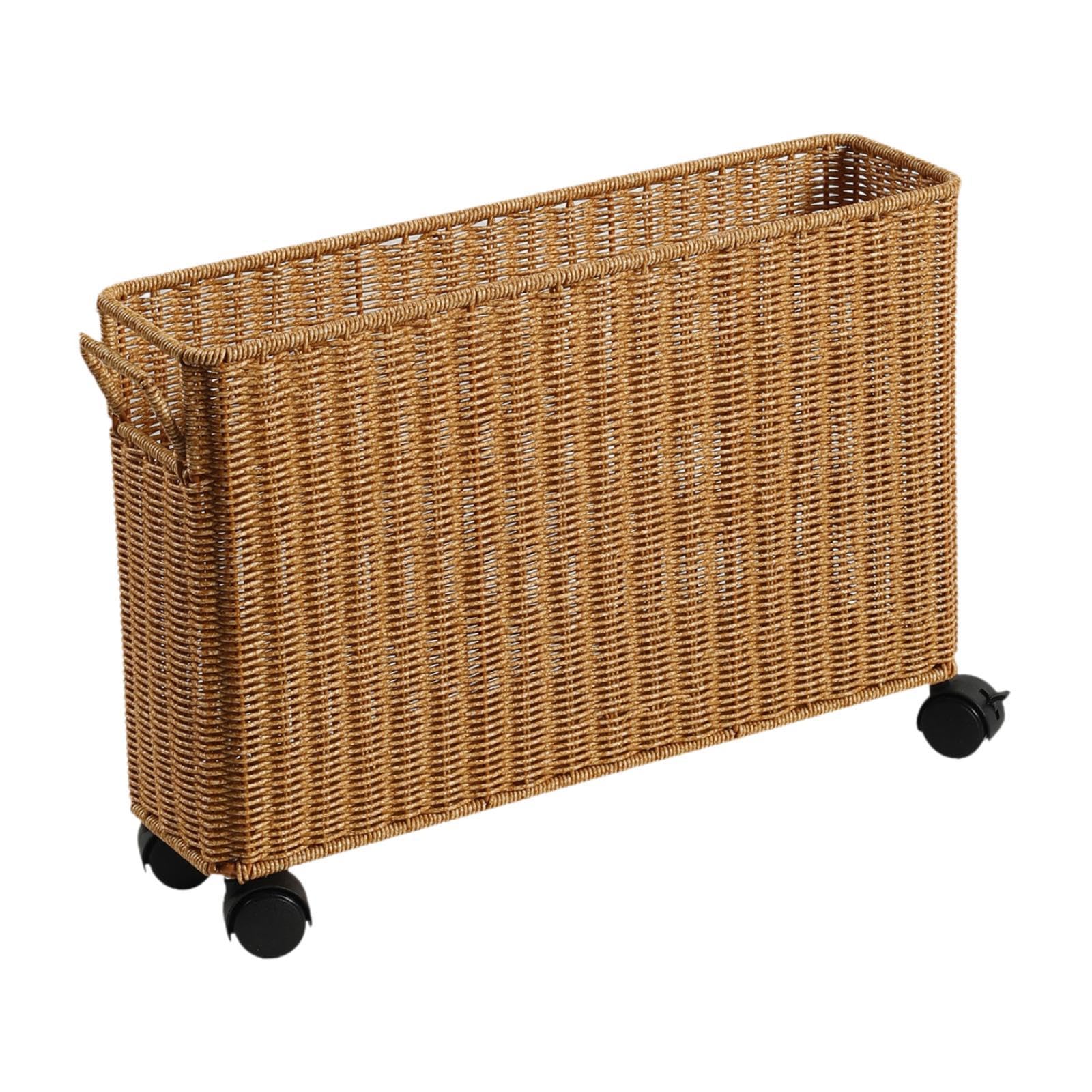Panier rangement tissé pour chambre enfant et bac de cuisine étroit