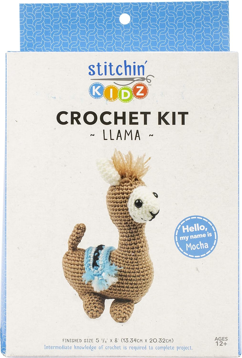 Needle Creations Crochet Kit, 5.25" x 8", Llama
