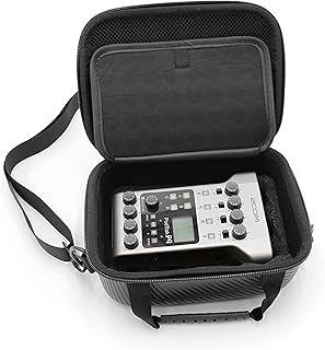 CASEMATIX Case Compatible with Zoom Podtrak P4 Podcast Recorder and Podcast Accessories in Padded Foam, Includes Case for Zoom Podtrak P4 Only with Handle and Carry Strap