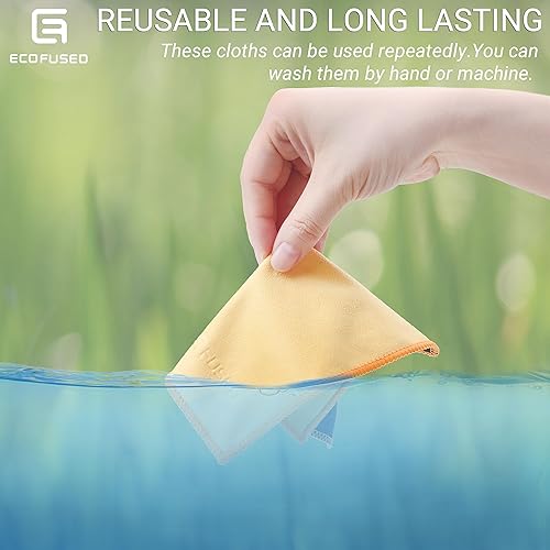 Miniatura 4 de Eco-Fused Paños de limpieza de microfibra de doble cara, paquete de 5, 6.6 x 6.2 pulgadas, paño de microfibra y gamuza para teléfonos inteligentes