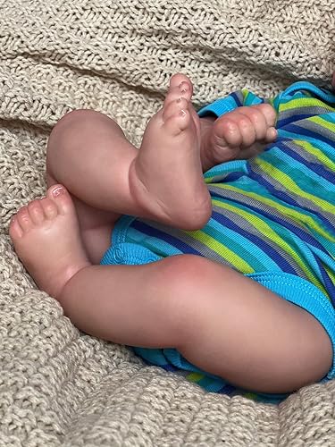 Miniatura 5 de Pinky Reborn Muñecas de bebé de 18 pulgadas realista recién nacido, muñeca de bebé realista con ropa y accesorios de juguete