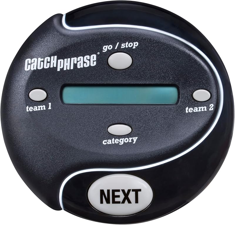Catch Phrase Electronic Game | Fun Active Handheld Party Games for Adults, Teens, and Kids | 4 or More Players, 2 Teams | Portable Summer Travel Activities | Ages 12+ (Amazon Exclusive)