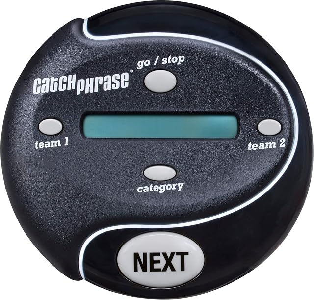 Hasbro Gaming Catch Phrase Electronic Game | Fun Active Handheld Party Games for Adults, Teens, and Kids | 4 or More Players, 2 Teams | Portable Summer Travel Activities | Ages 12+ (Amazon Exclusive)