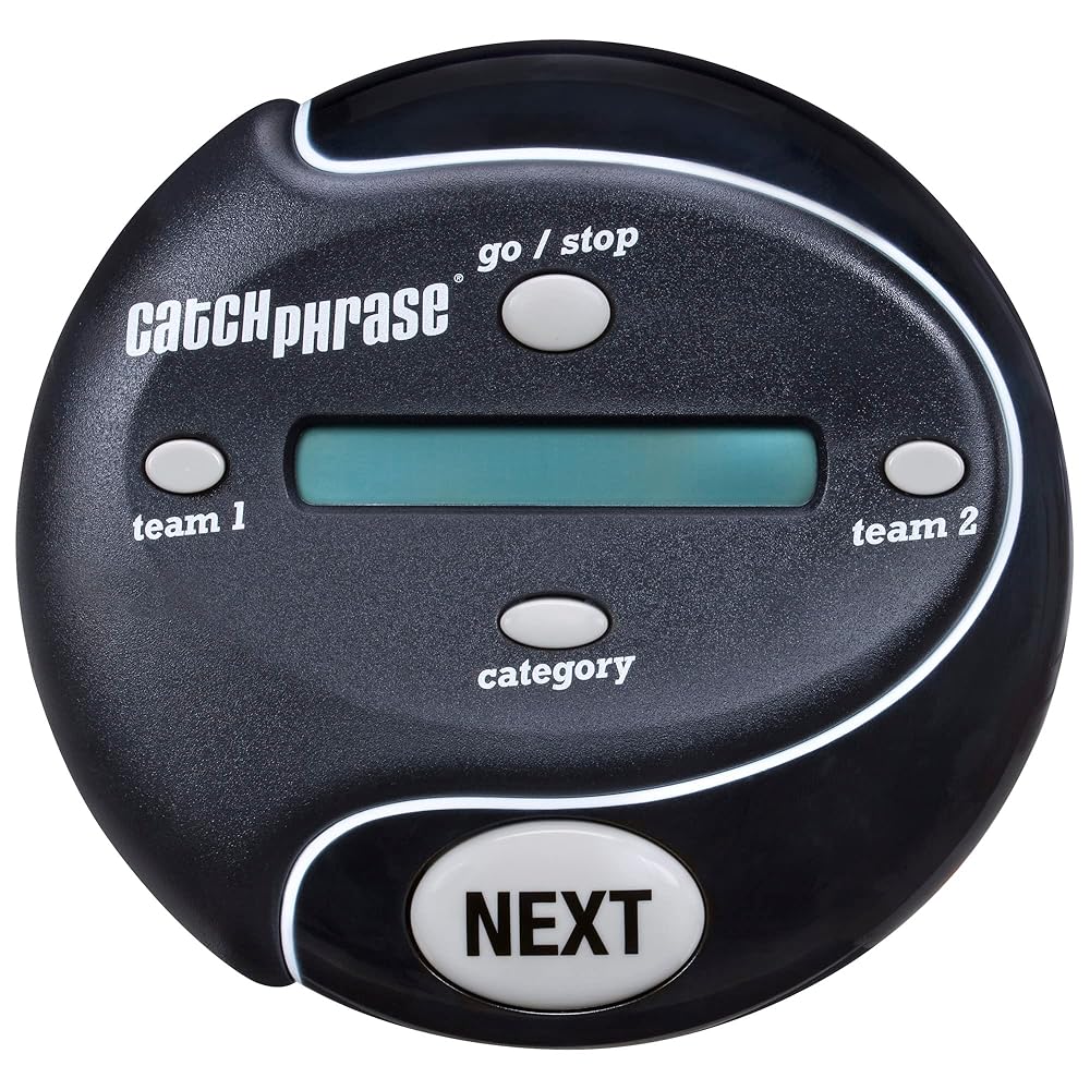 Hasbro Gaming Catch Phrase Electronic Game | Fun Active Handheld Party Games for Adults, Teens, and Kids | 4 or More Players, 2 Teams | Portable Summer Travel Activities | Ages 12+ (Amazon Exclusive)