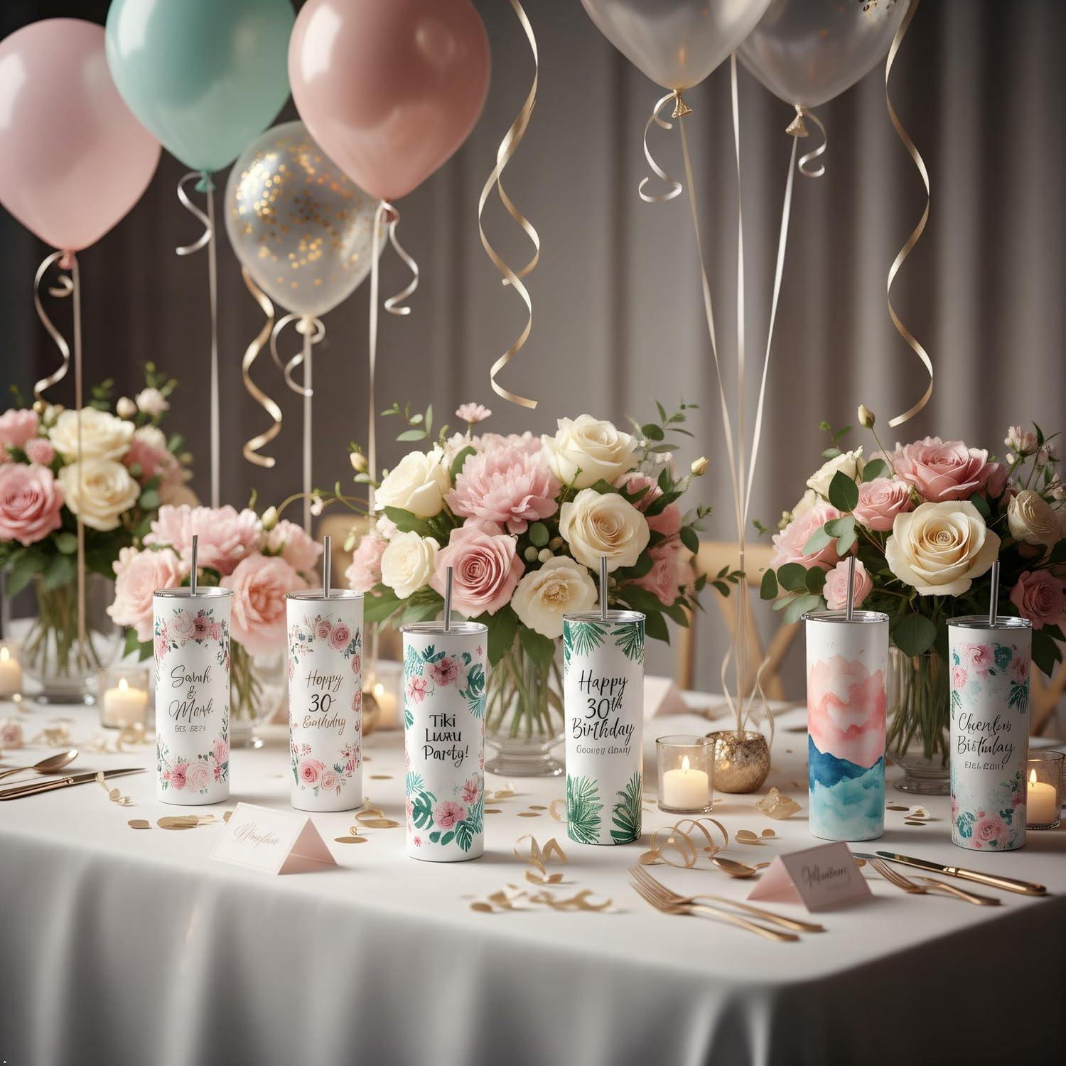 Joyclub Sublimation Tumblers Blanks 20 oz 10 Pack Skinny Straight Tumblers Bulk Stainless Steel Insulated Sublimation Cups with Lid and Straw, Gift Box