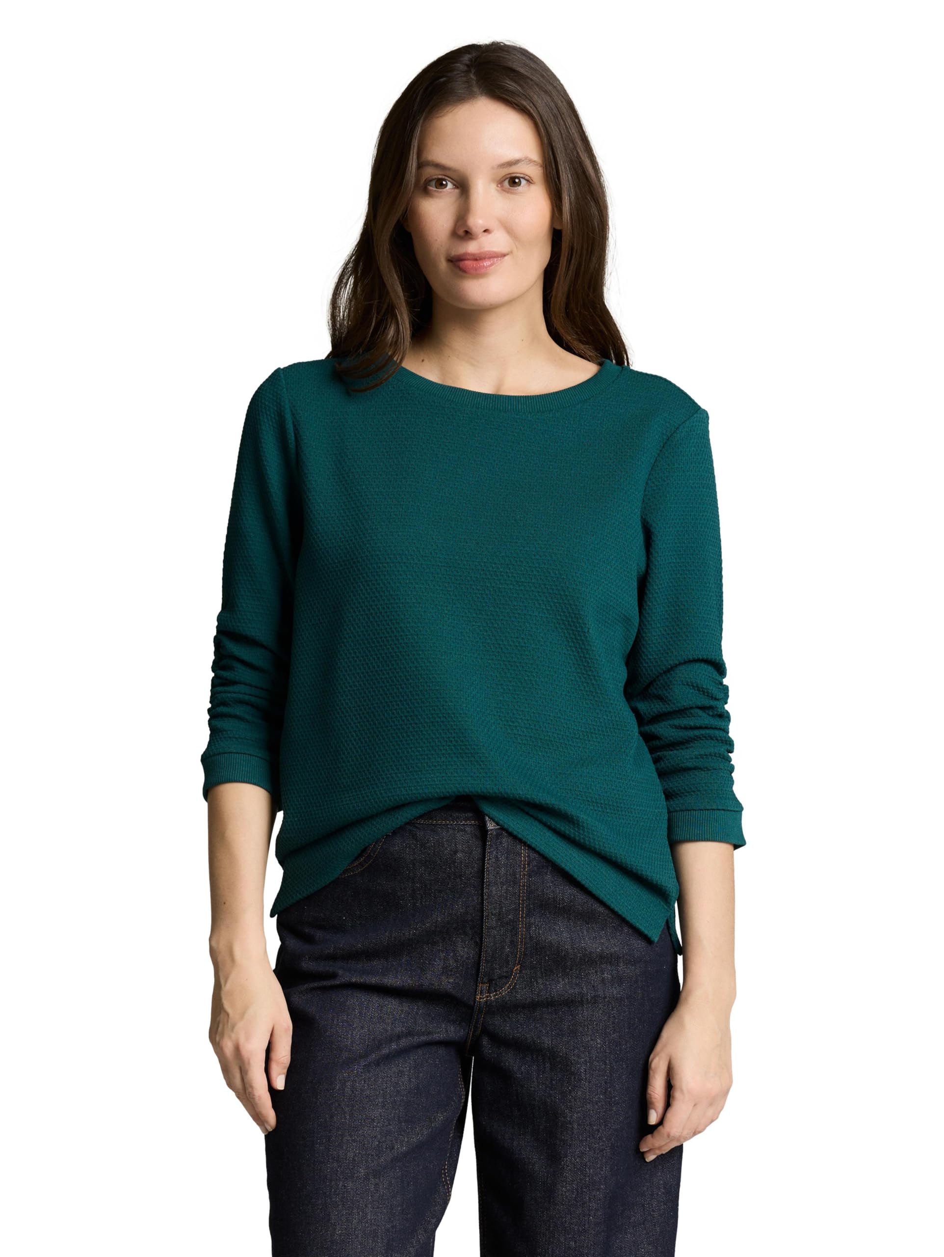 TOM TAILOR Damen - Sweatshirts & Kapuzenpullover Maglia di Tuta Donna