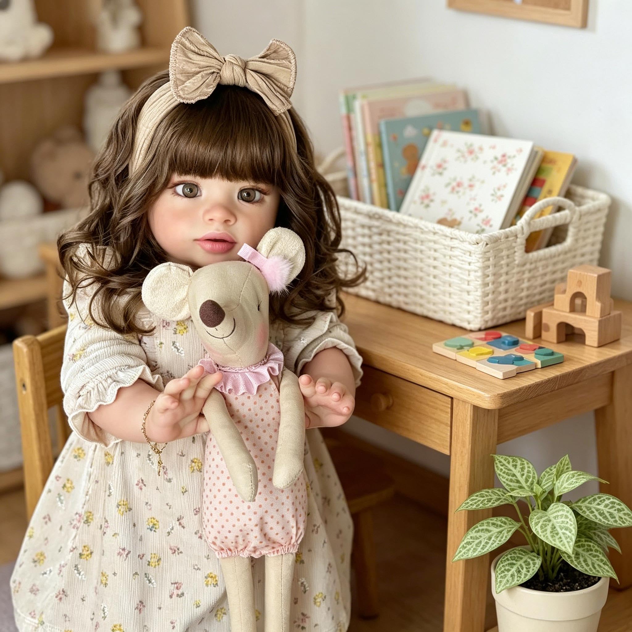 51 cm Reborn Baby Dolls Pippa Realistyczne Reborn Maluch Lalki Dziewczyna Tkanina Body Wygląda Prawdziwie Realistyczne Maluch Baby Doll Miękki Winylowy Silikon Niemowlęta Lalka z Akcesoriami