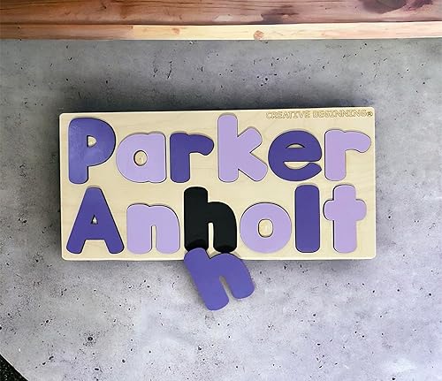 Miniatura 9 de Nombre Puzzle Pizarra Base Impresión e Identificación Nombre Personalizado Primer Cumpleaños - (MOMS CHOICE AWARD GANADOR)