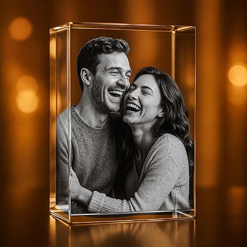 Foto personalizada grabada en cristal 3D