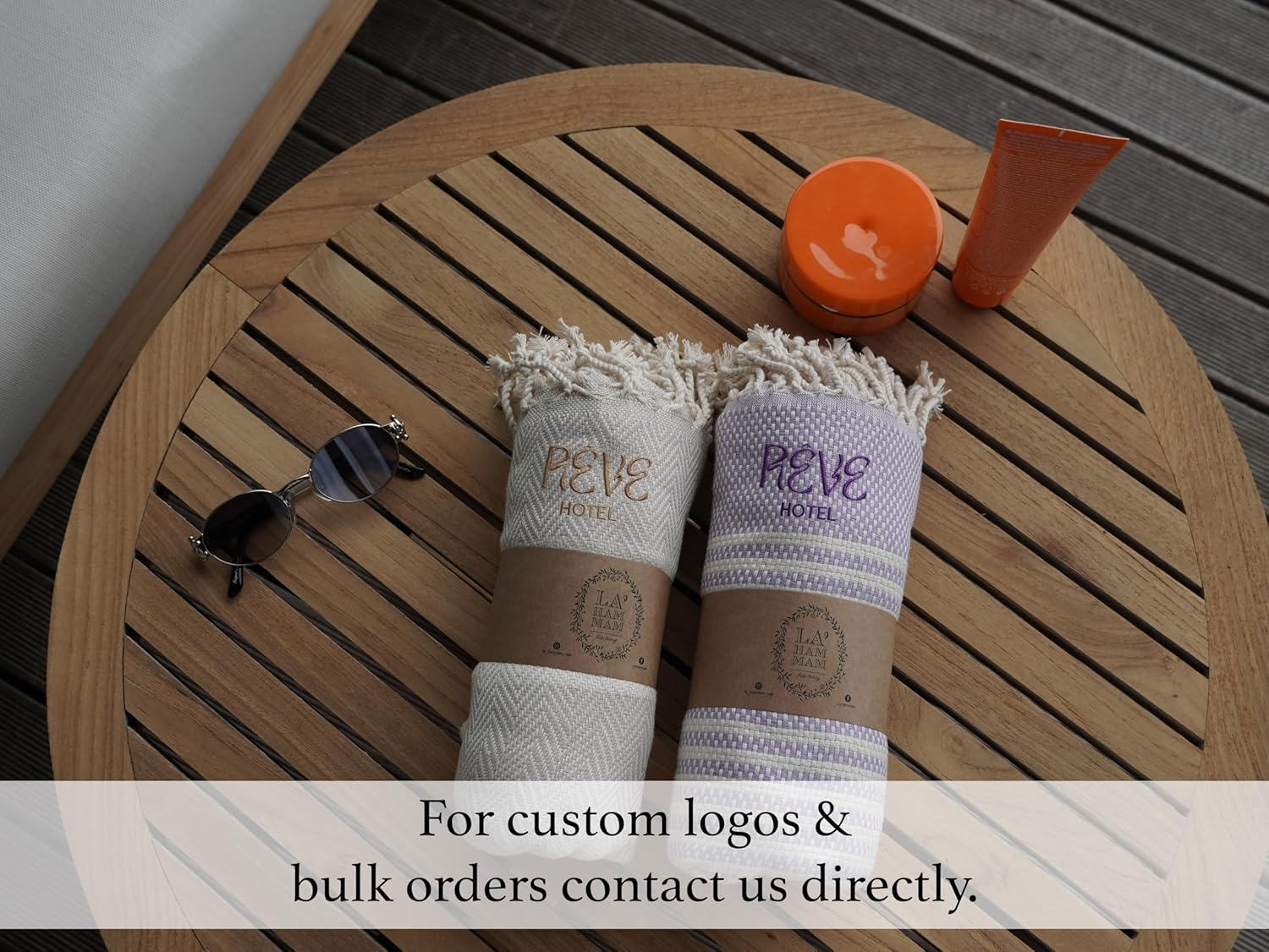 Personalized Beach Towel | Cotton Beach Towels, Easy to Carry, Sand Free, Highly Absorbent, Quick Dry, Turkish Towels for Travel Camping Bath Sauna Beach Gym Pool Yoga SPA by Lahammam, Malta, Beige