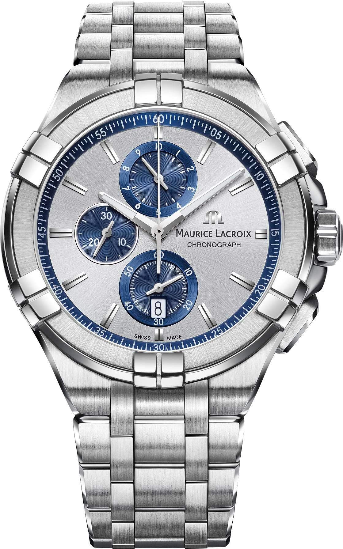 Men's Analog Swiss Quartz Watch with Stainless Steel Strap AI1018-SS002-131-1