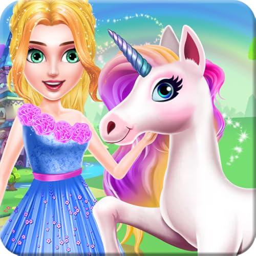 Fantasy Princess Unicorn Caring
