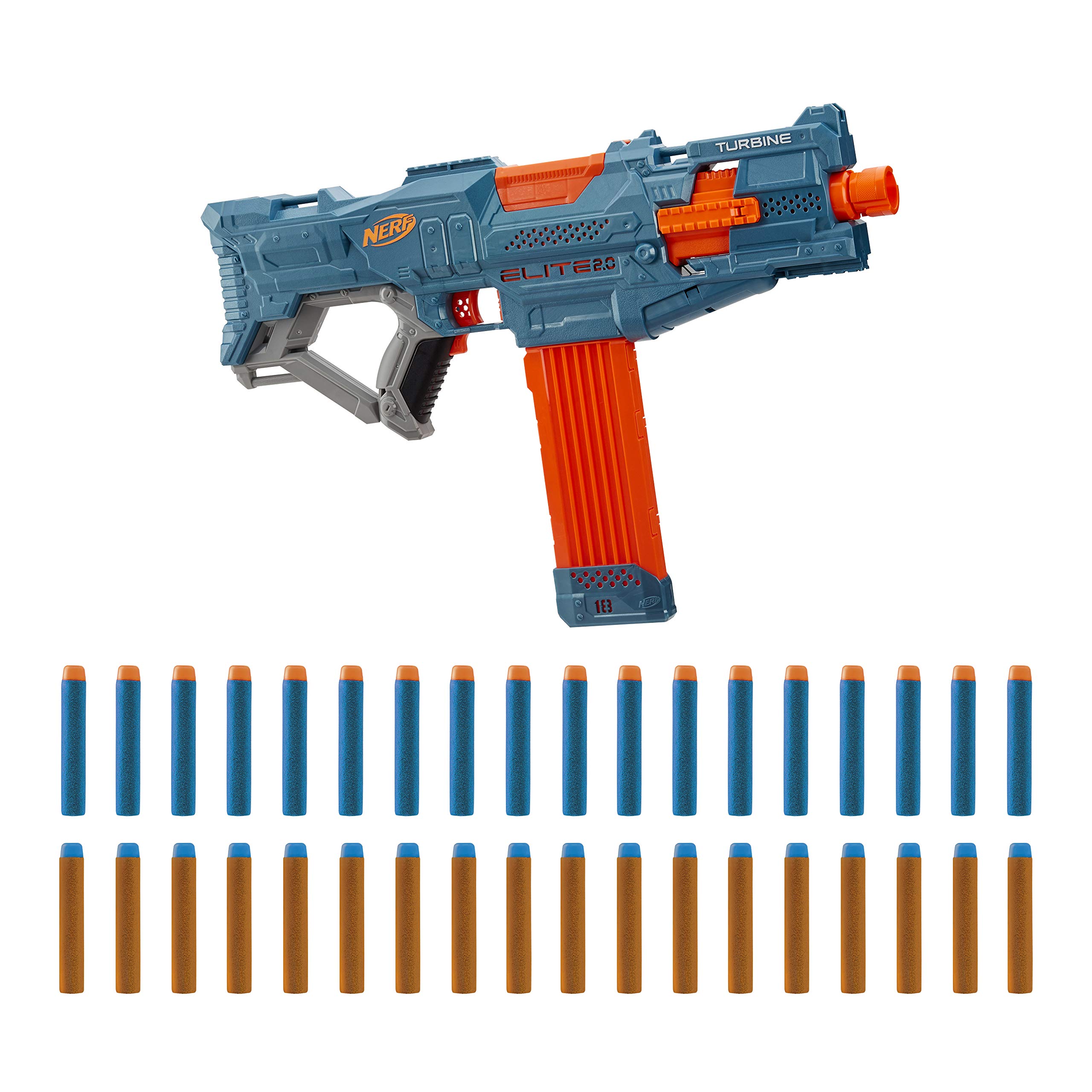 NERF Elite 2.0 Turbine CS-18 Motorized Blaster, 36 Official NERF