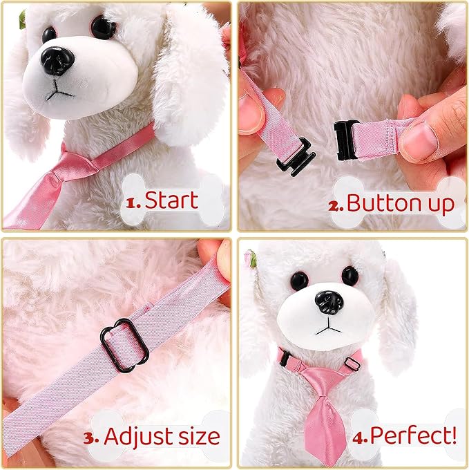 Allazone 24 Corbatas para Perro Ajustables Mascota Pequeña Mediana miniatura 7