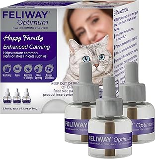 Sponsored Ad - FELIWAY Optimum Cat, Enhanced Calming Pheromone Diffuser, 30 Day Refill
