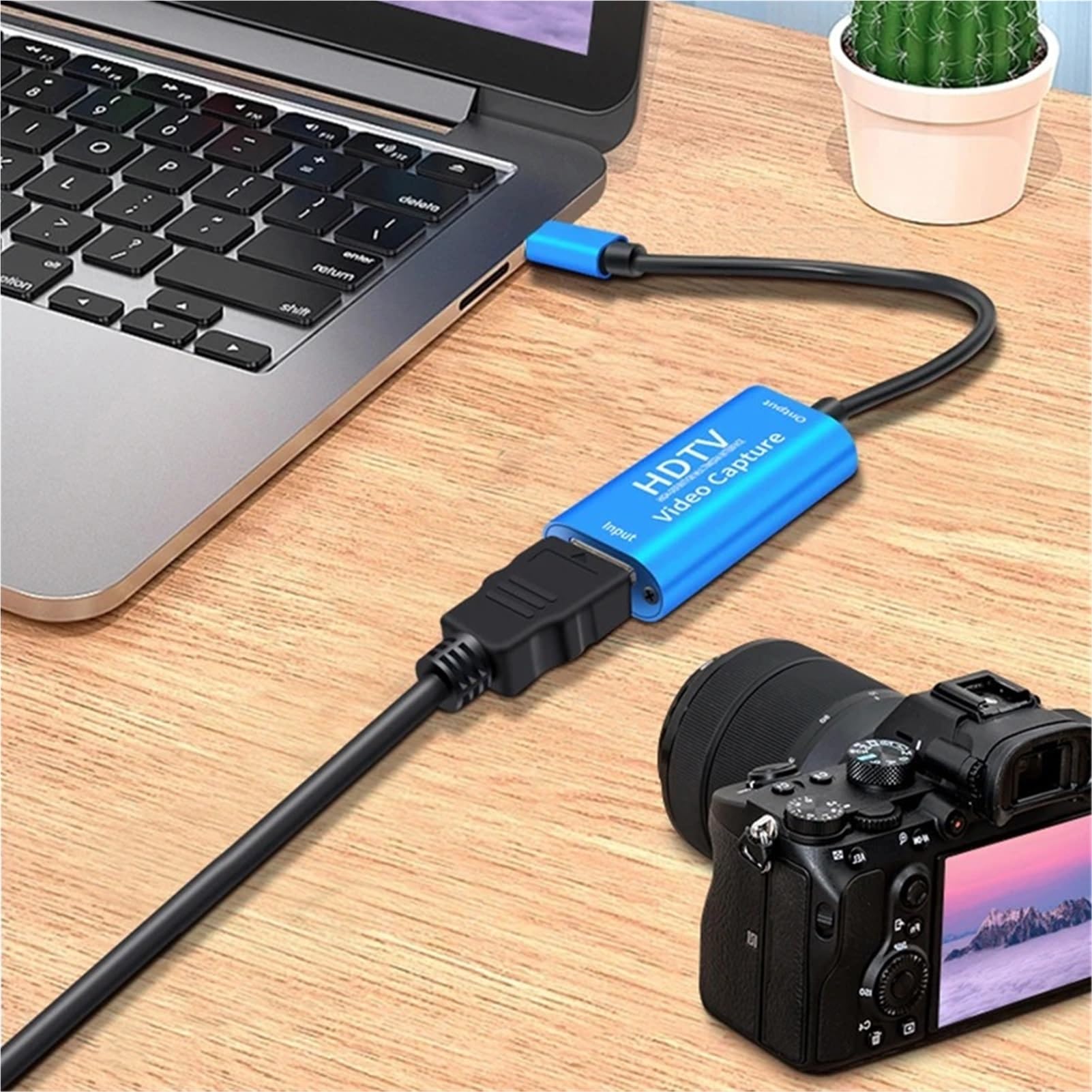 2 Tarjetas de Captura Video compatibles con USB Tipo C 3.1 a HDMI, 4K, 1080P, USB-C, HD, for PC, Juegos, cámara, grabación y transmisión en