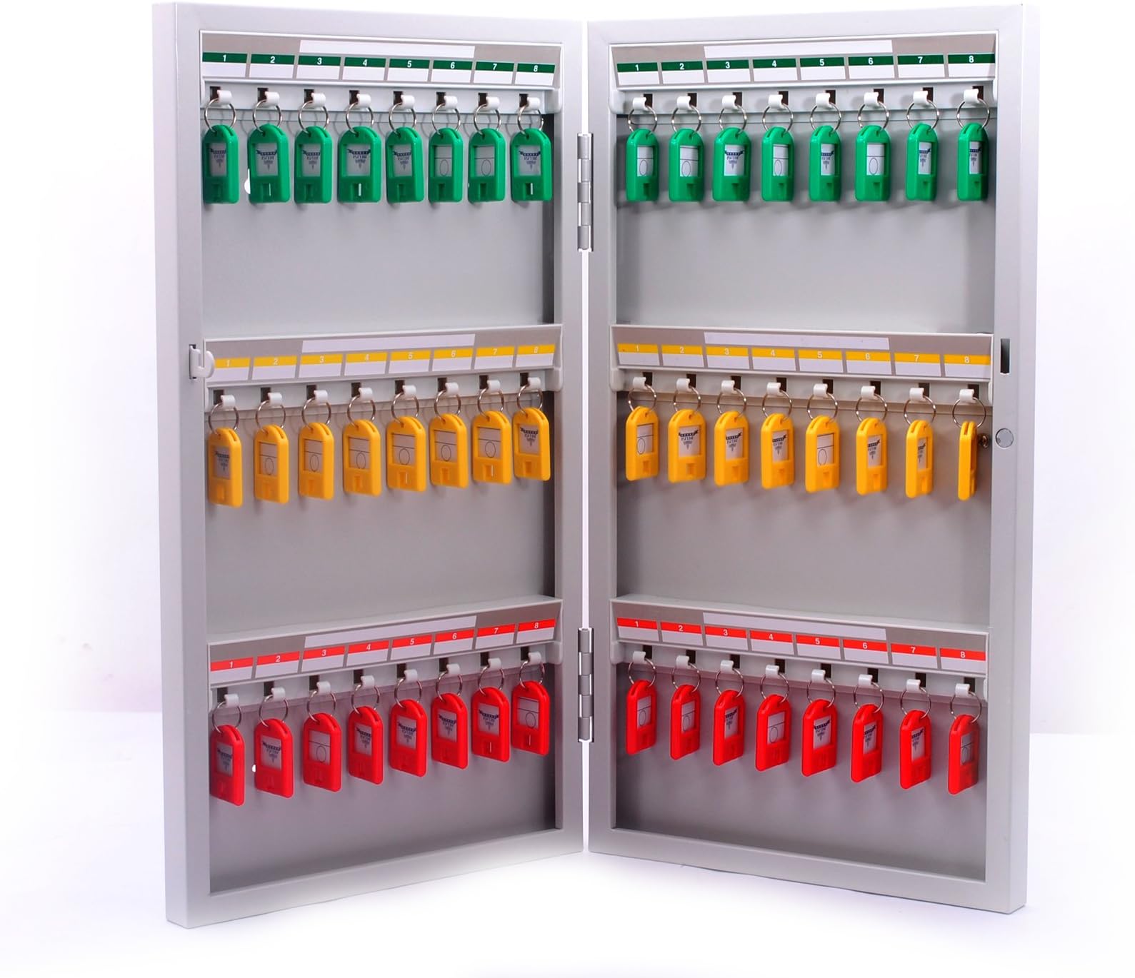 Chrome 9103 Iron Key Holder (48 Hooks, Silver)