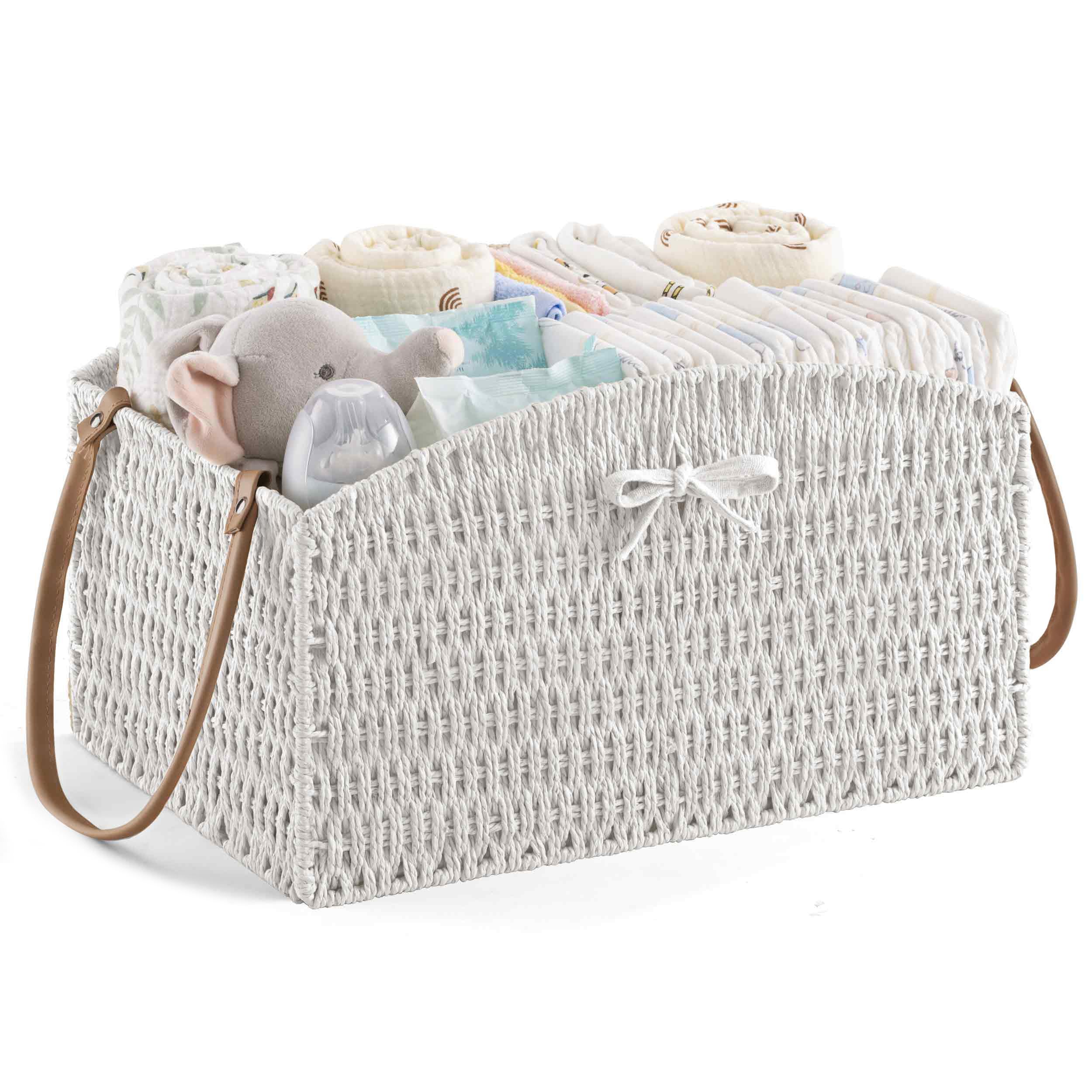Panier de rangement pour couches bébé HBlife au design incurvé
