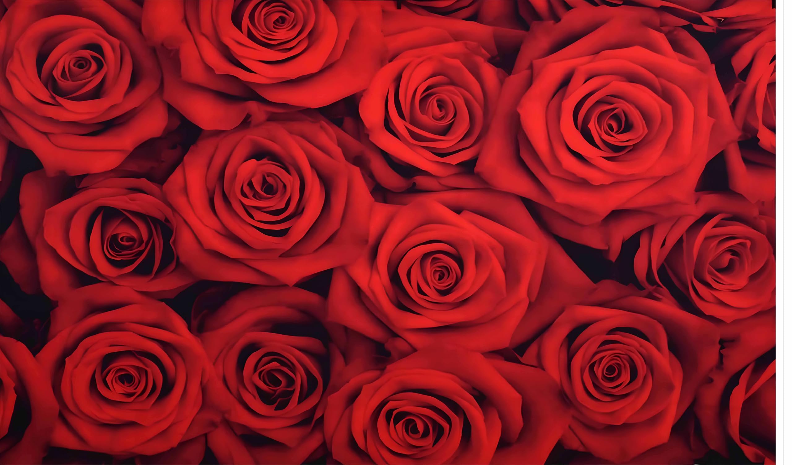 Backdropon Red Rose Backdrop Flowers Rose Wall Background Valentines Day Wedding Photo Booth Girls Birthday Decoration Bridal Shower Party Banner Video Props Size 5Feet Height and 8Feet Width(5 * 8)-image-17