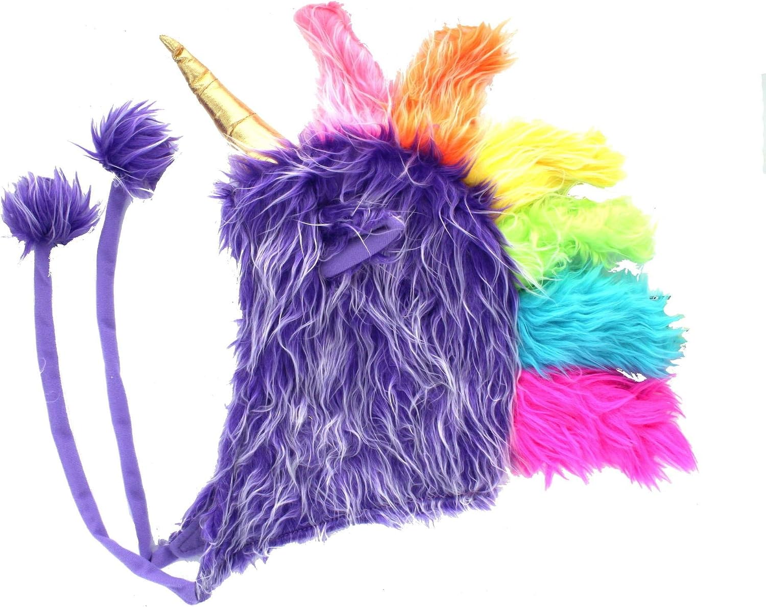 Plush Soft Fuzzy Unicorn Child/Youth Hat, Purple