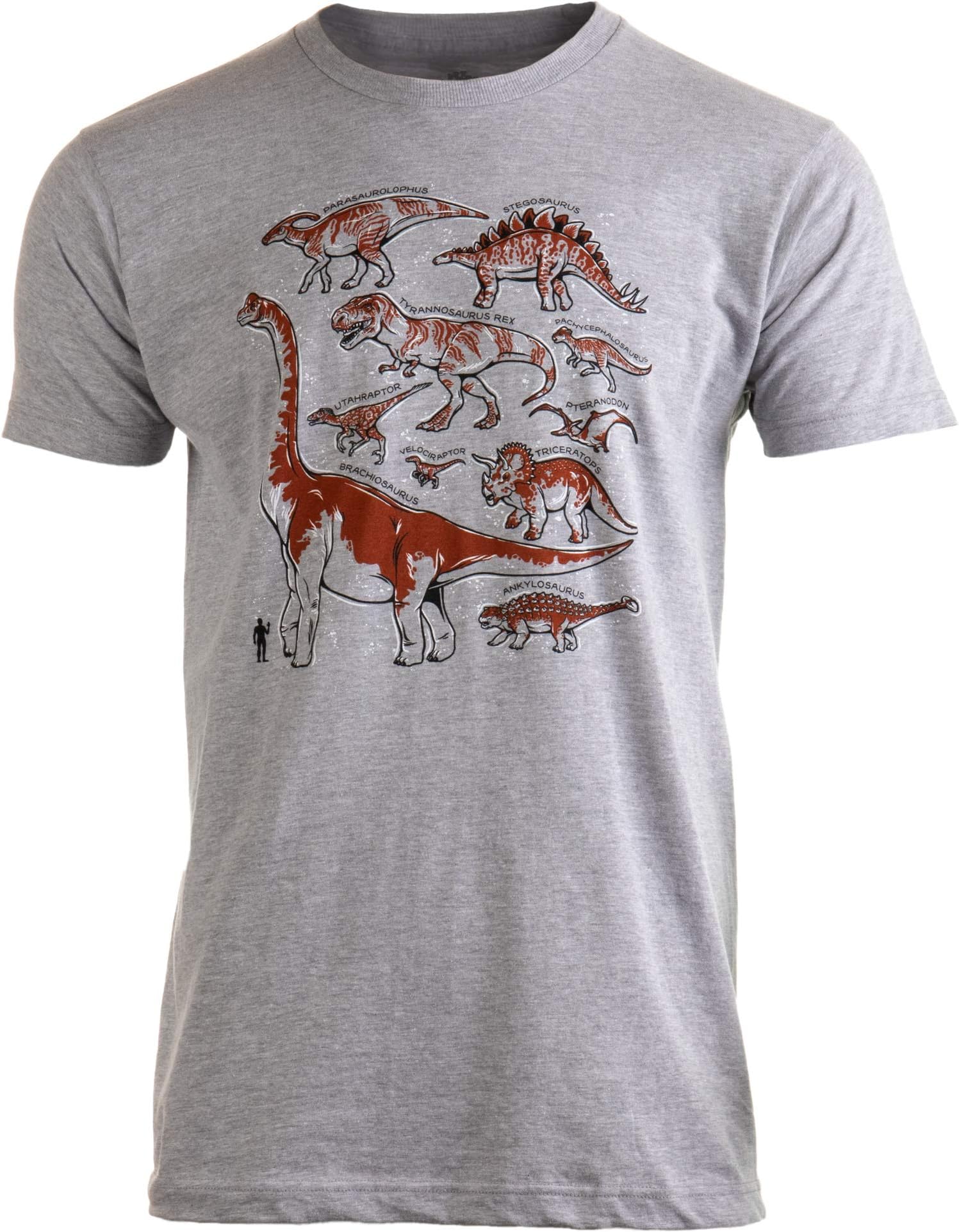 Ann Arbor T-shirt Co.Dinosaur Species | Dino Fan Party Costume T-Rex Raptor Shirt Men Women T-Shirt