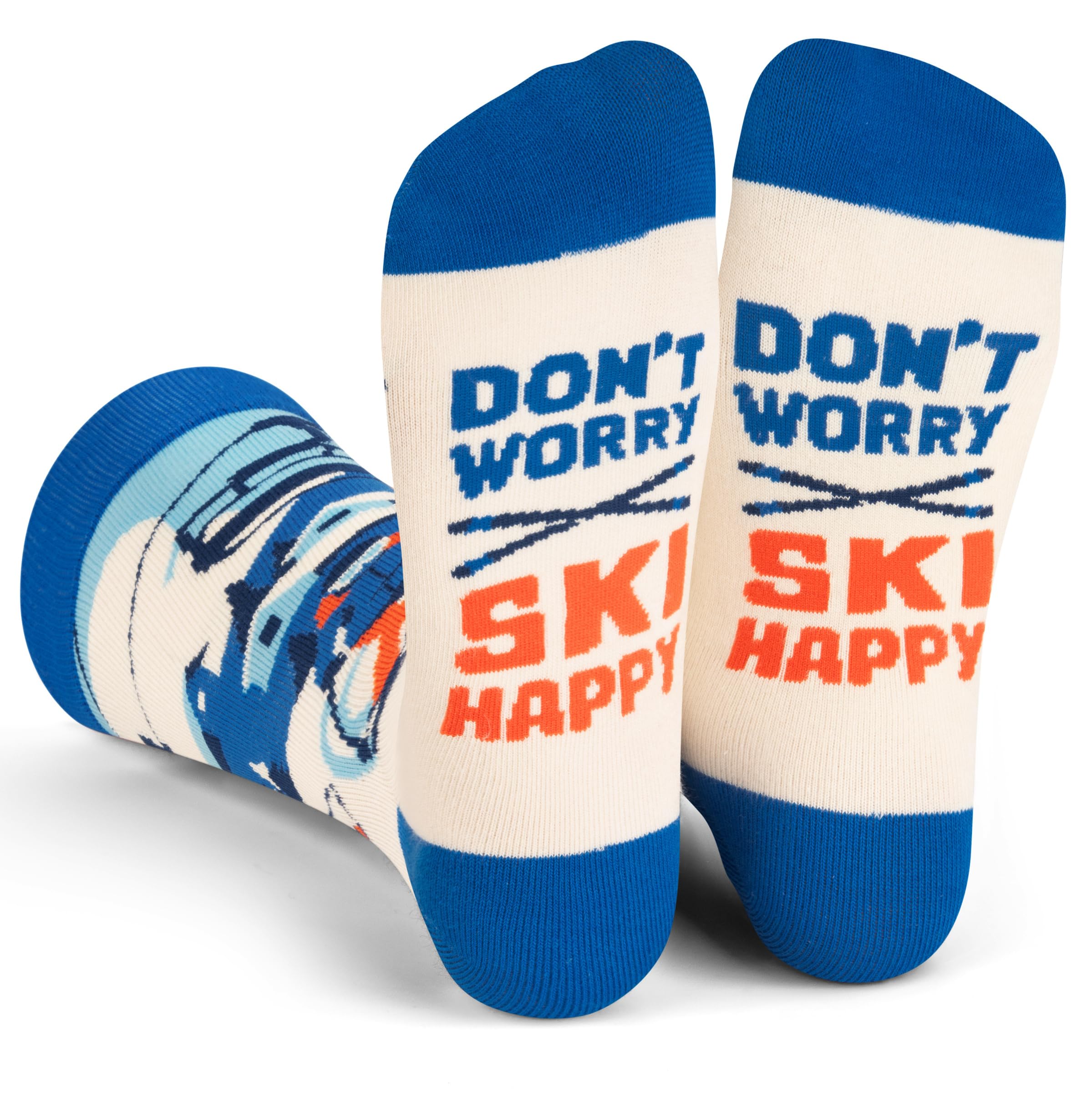 Sponsored Ad - Ski Socks - Funny socks for skiers and snowboarders - Unisex novelty gift - Great for birthdays or holidays