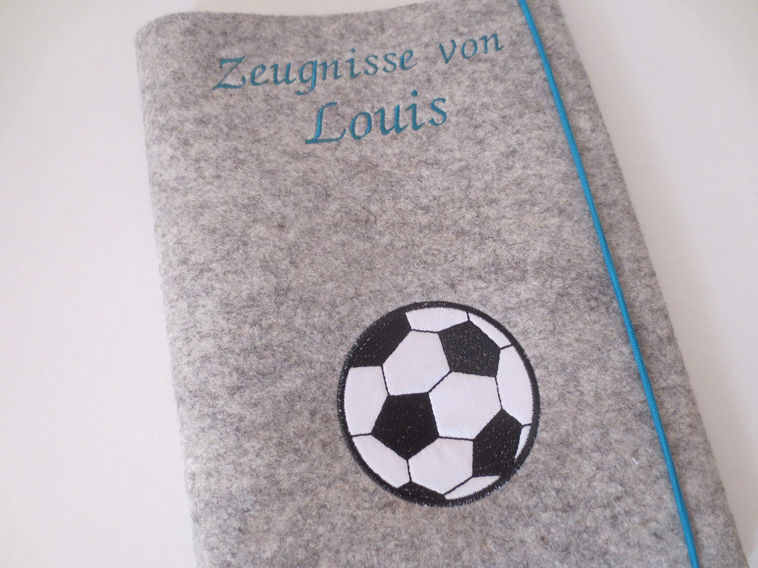 Zeugnismappe Wollfilz Mappe Zeugnisse DIN A4 Grundschule Schule