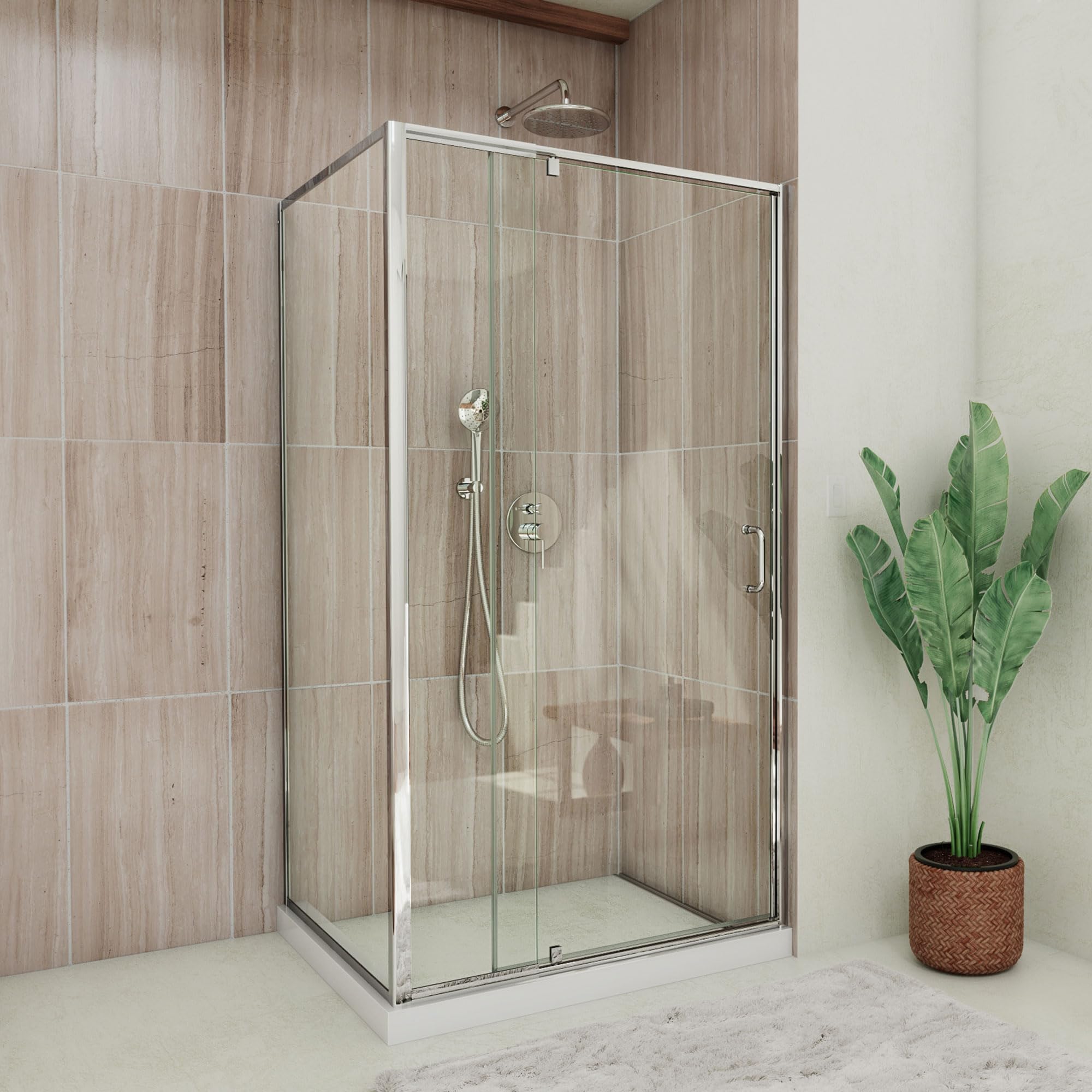 DreamLine Flex 34 1/2 inch D x 38-42 inch W x 72 inch H Semi