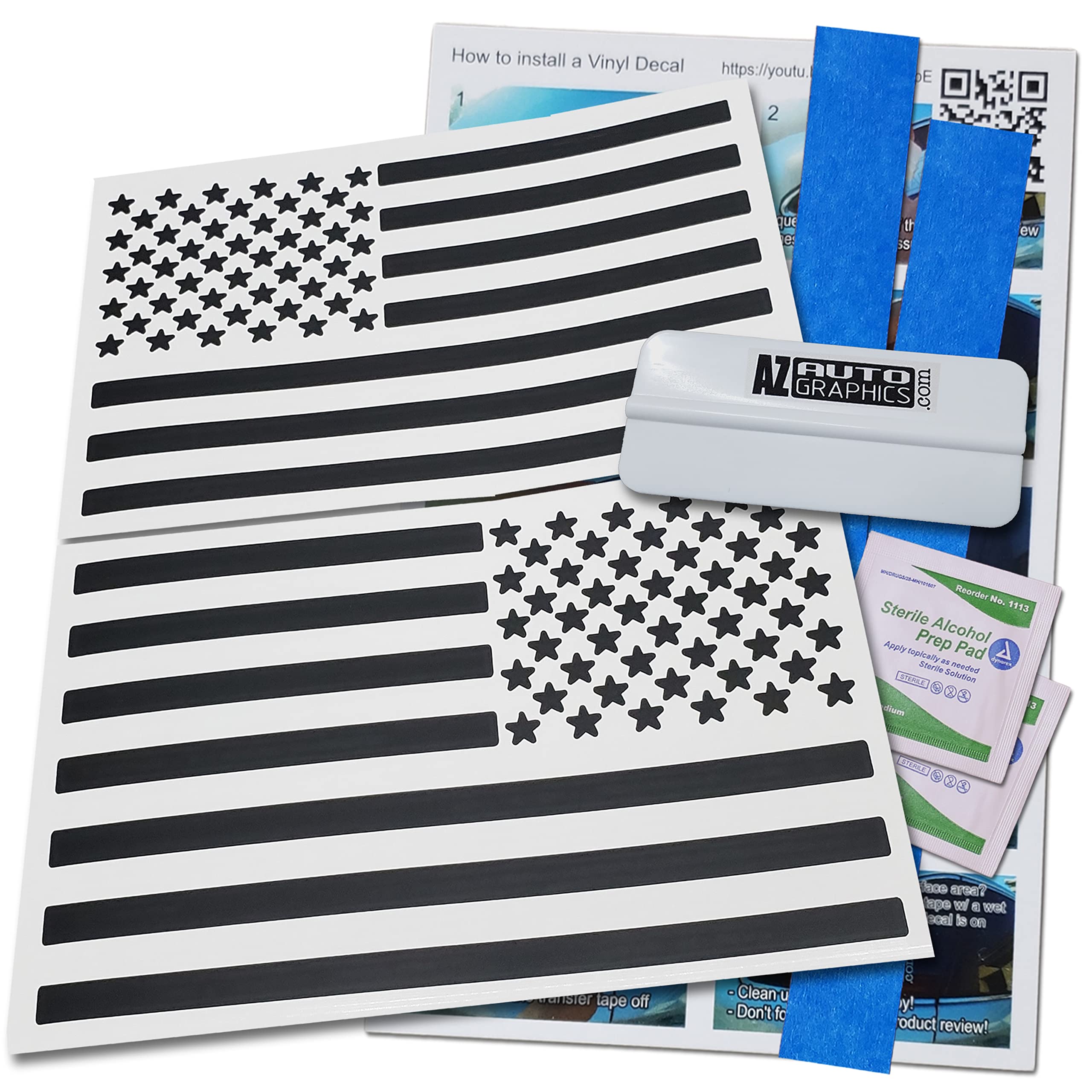 Autocollant US Drapeau Américain Prédécoupé pour Masquer les Rayures de Carrosserie de Camion