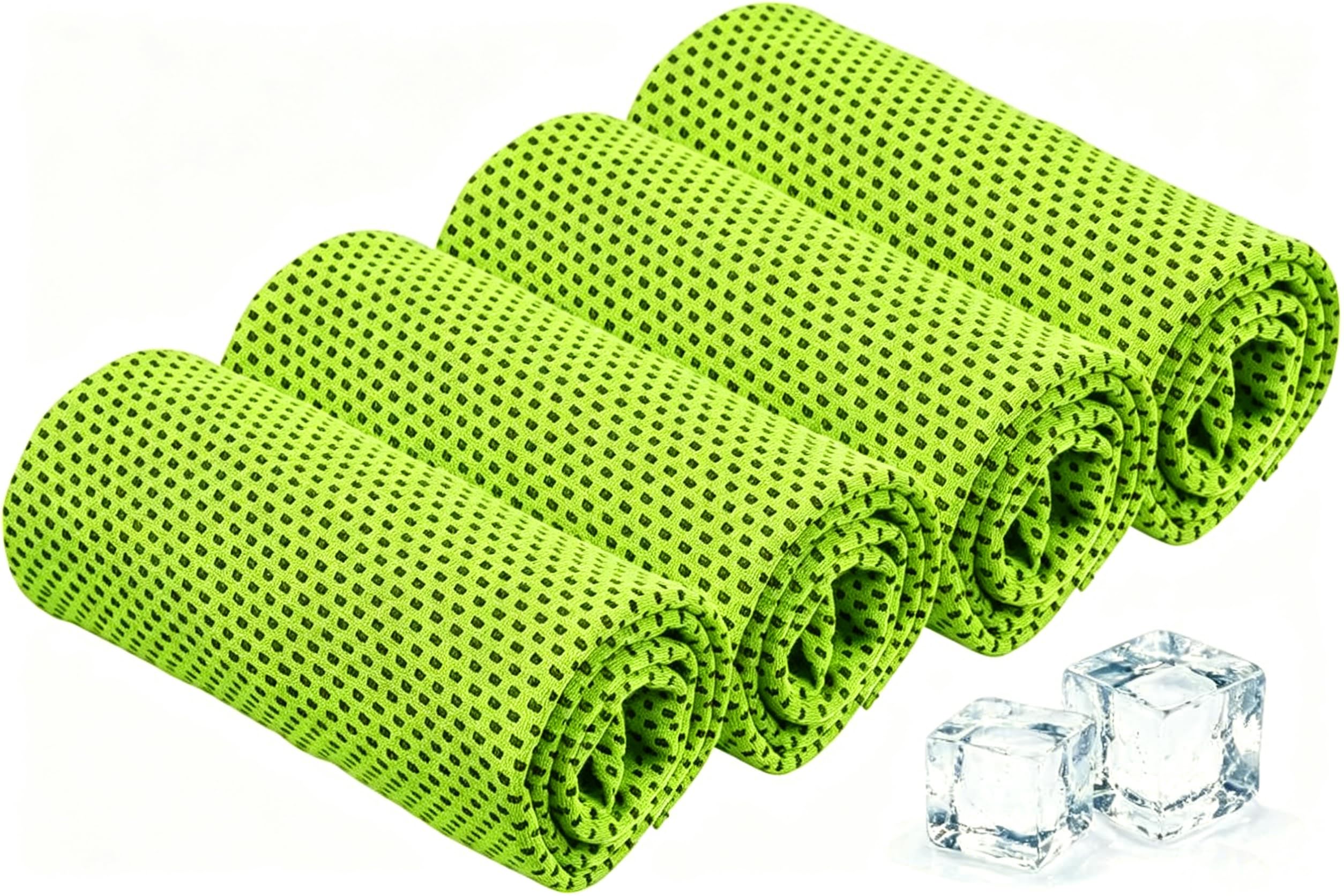 4Pcs Cooling Towels 40"x12",Sports Towels for Hot Weather (Green) โ image 1