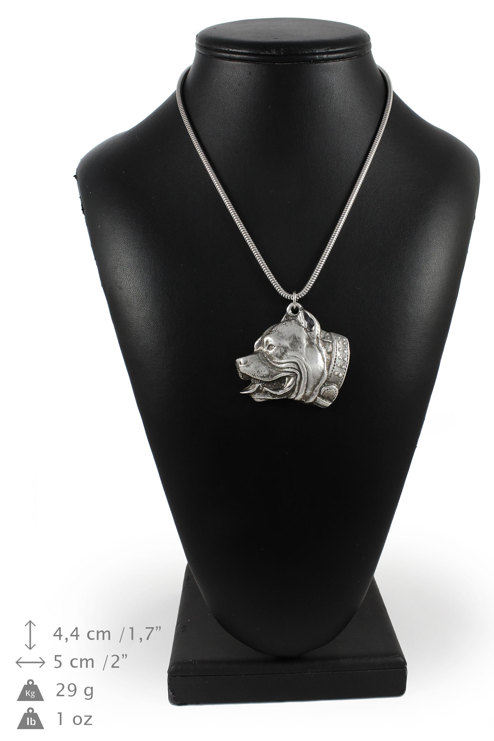 Art-Dog Colección Colgante para Perro en Hilo de Plata - Collar para Perro Hecho a Mano con Base de ZnAl y Recubrimiento de Plata - Joyería de Razas de Perros