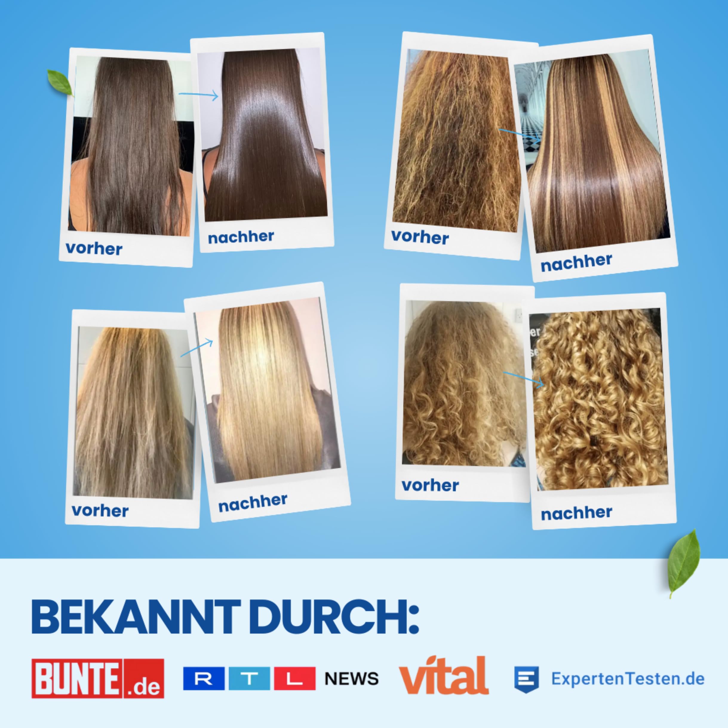 Haarmaske mit Keratin, Rosmarinöl & Arganöl, vegan, 3er Pack | vegane Keratin-Haarkur, für trockenes & strapaziertes Haar, spendet Feuchtigkeit, für glänzendes Haar, 1-2x pro Woche