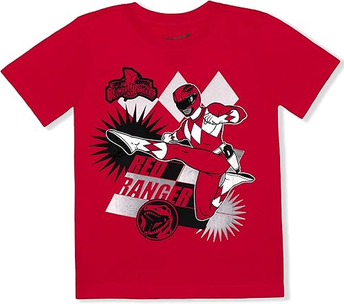 Miniatura 6 de Power Rangers Red Ranger, Blue Ranger and Green Ranger Boys 3 Pack T-Shirts for Little Kids BlueRedGrey
