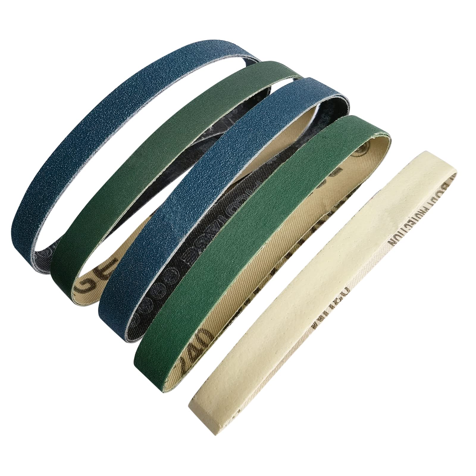 10 Pcs 1/2" x 12" Replacement Sander Belts for Work Sharp Knife & Tool Sharpener Assorted (WSKTS & WSKTS-KT/Mk.1 & Mk.2) - Coarse Medium Fine Superfine Knife Sharpening Belts