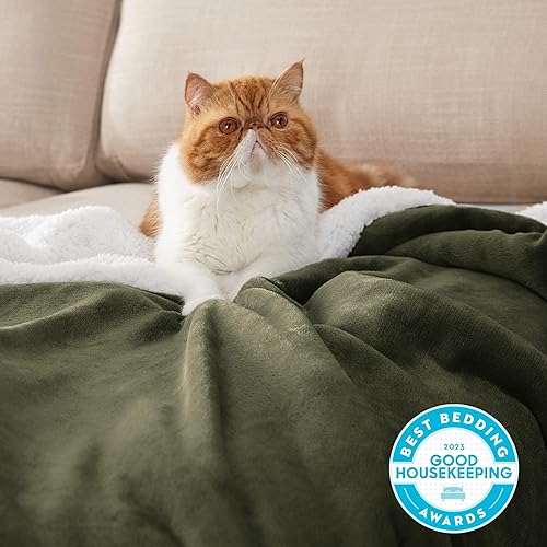 Miniatura 82 de Bedsure Manta de tamaño individual de vellón sherpa para el sofá, manta gruesa y cálida para el invierno, suave y mullida, para el otoño, color 0